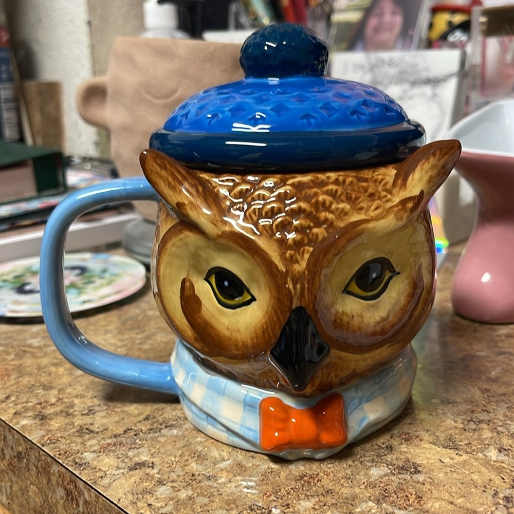 West Elm Dapper Animal Mug - Owl - Picture 3 of 9